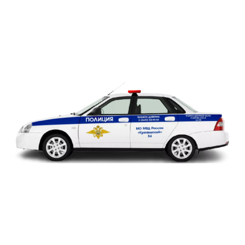 Муляж машины ДПС боковой в Хабаровске